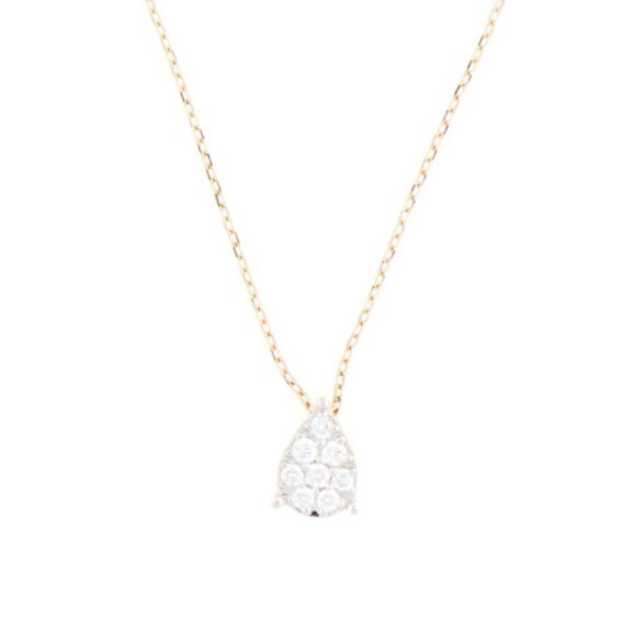 BONY LEVY 18K YELLOW GOLD 750 DIAMOND STACKABLE PENDANT NECKLACE FROM NORDSTROM - Picture 3 of 9